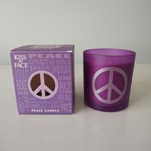 Kiss My Face Peace Candle Lavender Mandarin 12.75 Ounces New In Box
